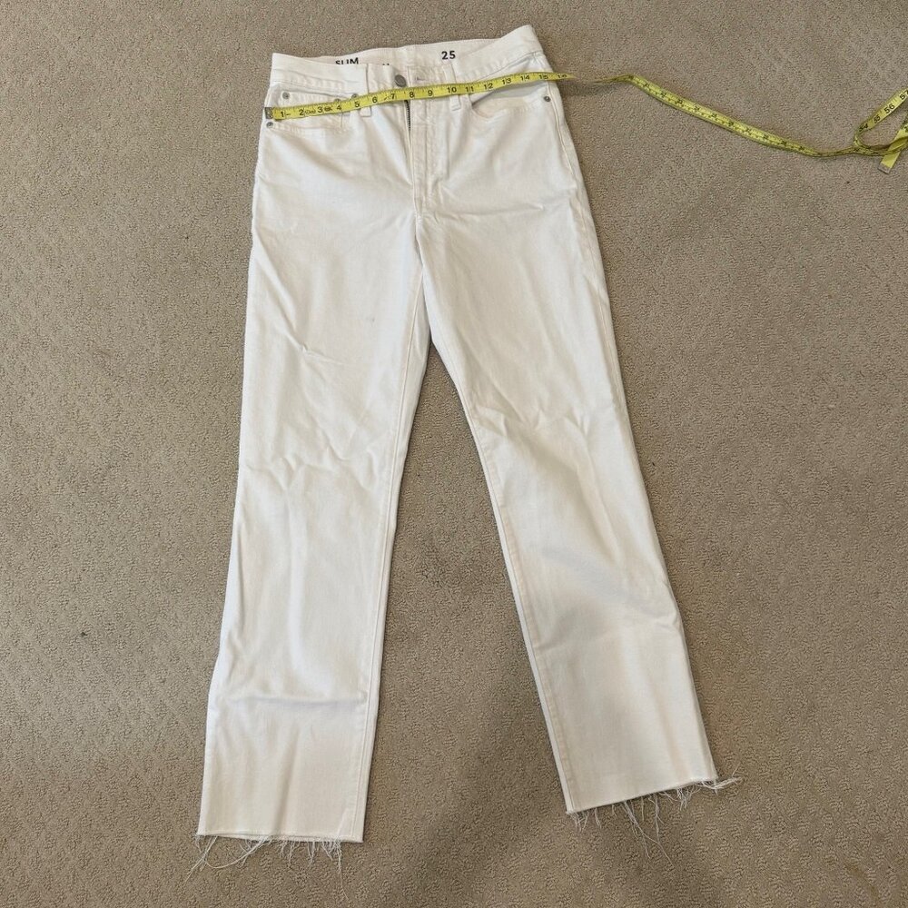 J Crew Slim Boyfriend Jean Size 25 - White